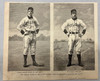 October 27 1888 Harper's Weekly Woodcut Two Popular Players Comiskey Latham