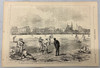 September 12 1874 Harper's Weekly Woodcut American Baseball Players in England