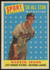 1958 Topps Warren Spahn AS #494 EX/MT