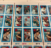 1971 Kellogg's Baseball Set B Complete Uncut Sheet Seaver Brock