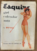 1955 Esquire Pinup Girl Calendar Petty Deluxe Edition Complete with Sleeve