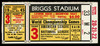 1945 World Series Ticket Game 3 Seat 2 (Tigers/Cubs)