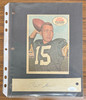 1968 Topps Poster Bart Starr with Signed Autographed Cut JSA
