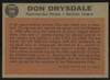 1962 Topps Don Drysdale All Star #398 EX