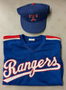 Danny Wheat Game-Worn Texas Rangers Baseball Jersey and Cap