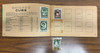 1961 Topps Baseball Stamp Album w/ 80 Stamps Mays Berra Santo