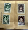 1961 Topps Baseball Stamp Album w/ 80 Stamps Mays Berra Santo