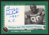 2003 TK Legacy George Webster Victory For MSU Auto #1966A "B"