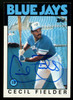 1986 Topps Cecil Fielder RC #386 Signed Auto JSA