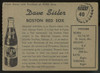 1958 Hires Root Beer Dave Sisler #40 G/VG