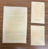 1952 Star Cal Decals Lot of 3 Goodman Parnell Carrasquel Low Grade