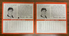 1964 Columbia Records Auravision Baseball Records Lot of 8 Unpunched/Punched