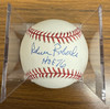 Robin Roberts Signed Autographed Rawlings OML Baseball HOF Inscription JSA