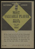 1961 Topps Willie Mays MVP #482 EX/MT