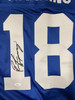 Peyton Manning Signed Autographed Blue Puma Jersey XL JSA