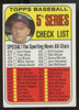 1969 Topps 5th Series Checklist Mickey Mantle #412 EX+ "A"
