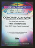 2021 Topps Finest Kevin Garnett Auto #FA-KG