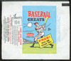 1961 Fleer Baseball Greats Wax Pack Wrapper Low Grade