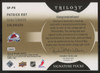 2013-14 Trilogy Patrick Roy Signature Pucks Auto /13 #SP-PR