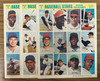 1969 MLB Baseball Stars Official Photo Stamps Complete Set AL NL 1-9 216 Stamps