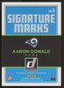 2018 Donruss Aaron Donald Signature Marks Auto #SM-AD