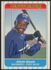 1986 Fleer Limited Edition Alvin Davis #9 Signed Auto JSA