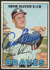 1967 Topps Gene Oliver #18 Signed Auto JSA
