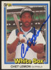 1981 Donruss Chet Lemon #281 Signed Auto JSA
