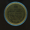 1964 Topps Coins Mickey Mantle All Star #131 VG