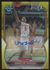 2022-23 Bowman University Chrome Marcus Sasser 1st Auto Yellow /75 #93