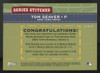 2004 Topps Series 2 Tom Seaver Series Stitches Patch #SSR-TS