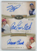2015 Topps Tier One Mike Piazza C. Fisk Johnny Bench Triple Auto /10 #TA-PFB