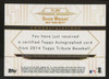 2014 Topps Tribute David Wright Gold Auto /15 #TA-DW
