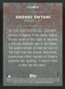 2018 Topps Shohei Ohtani RC Legends In The Making #LITM-2 "B"
