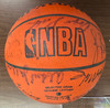 1987 NBA All-Star Team Signed Autographed Spalding Basketball Bird Magic ++ JSA