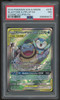 2019 Pokemon Blastoise & Piplup GX Cosmic Eclipse Full Art #215 PSA 7