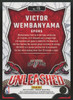 2024-25 Panini Donruss Victor Wembanyama Diamond Red Unleashed /75 #15