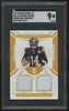 2022 National Treasures George Pickens RC Dual Patch Holo Gold /10 SGC 9