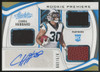 2021 Absolute Chuba Hubbard RC Patch Auto RPA Rookie Premiere /399 #234
