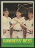 1963 Topps Baseball Bomber's Best Mantle Richardson Tresh #173 VG/EX