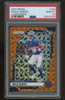 2024 Prizm Football Malik Nabers RC Orange Lazer #370 PSA 10