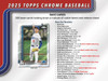 2025 Topps Chrome Baseball Jumbo Hobby Box