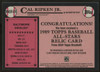2024 Topps Cal Ripken Jr. All-Star Relic 1989 Design #89ASR-CR