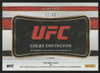 2022 Panini Select UFC Colby Covington Red Prizm Octagon Action Auto /99 #OA-CCV