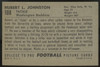 1952 Bowman Large Hubert Johnson Johnston RC #108 VG/EX