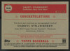 2021 Topps Chrome Platinum Anniversary Darryl Strawberry Aqua Auto /150