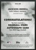 2024 Topps Series Two Jackson Merrill RC Baseball Stars Auto #BSA2-JME