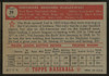 1952 Topps Ted Kluszewski #29 EX Red Back