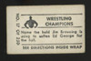1948 Topps Magic Arm Lock Wrestling Champions #17 Poor