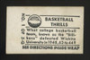 1948 Topps Magic St. Louis University Basketball Thrills #1 VG